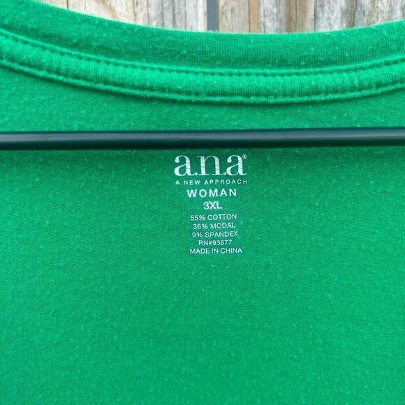 a.n.a. A New Approach t-shirt short sleeve size 3x - Picture 4 of 7